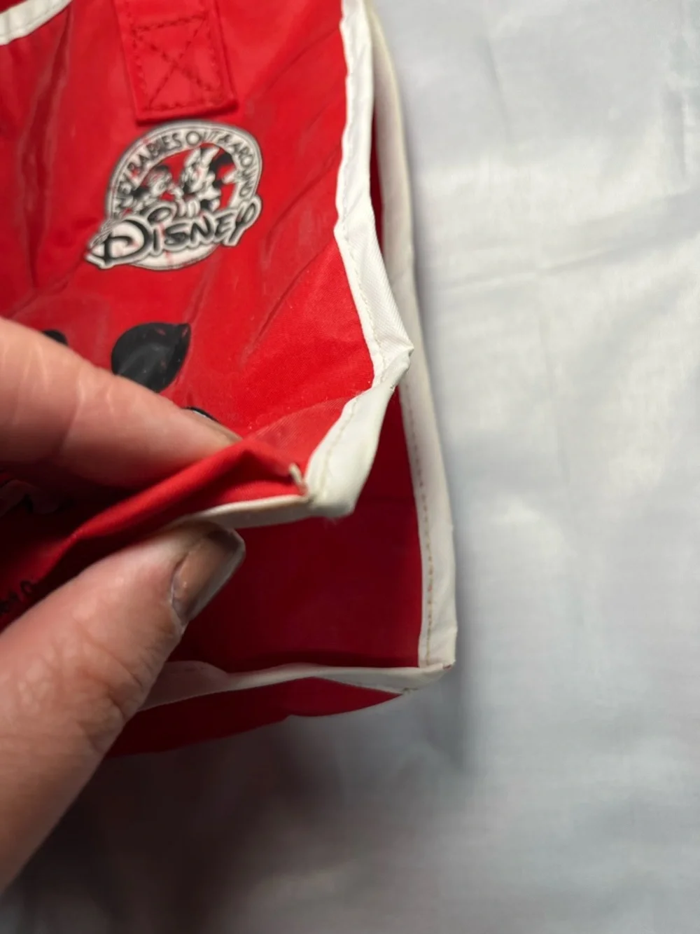 Vintage 1985 Disney Babies Out & Around Tote Bag Walt Disney Mickey Mouse Donald